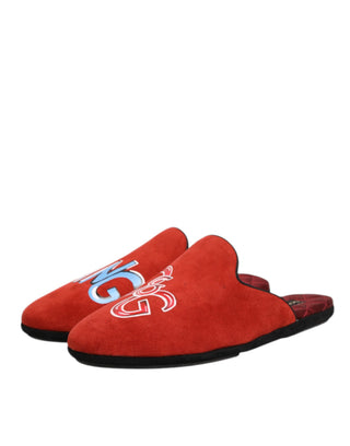 Rote Wildleder DG King Herren Hausschuhe