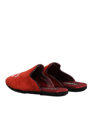 Rote Wildleder DG King Herren Hausschuhe
