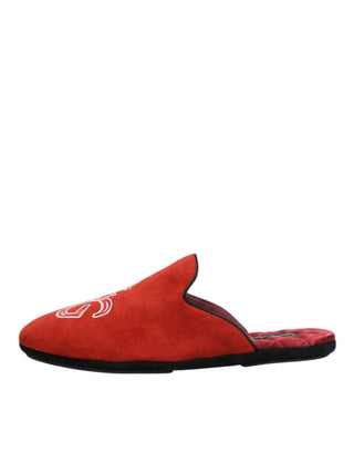 Rote Wildleder DG King Herren Hausschuhe