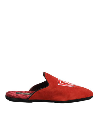 Rote Wildleder DG King Herren Hausschuhe