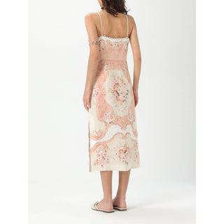 Multicolor Linen Casual Dress