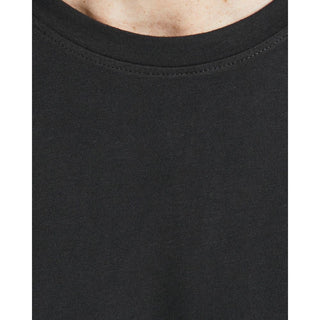 Camiseta de manga larga de algodón negra