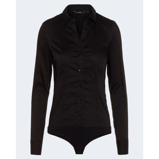 Black Cotton Bodysuit