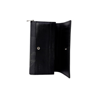 Cartera de cuero negra