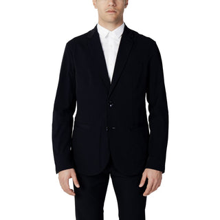 Blauer Baumwollblazer