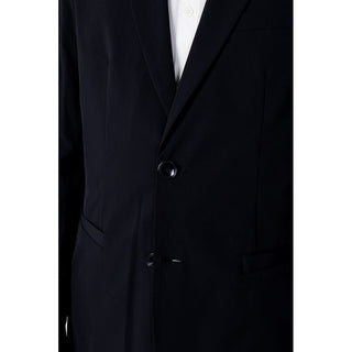 Blauer Baumwollblazer