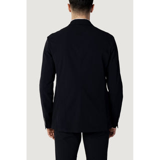 Blauer Baumwollblazer