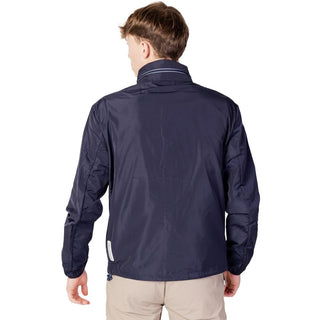 Chaqueta con caparazón de poliéster azul