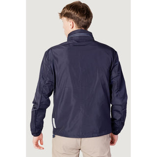 Chaqueta con caparazón de poliéster azul