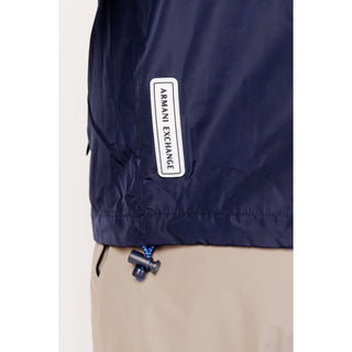 Chaqueta con caparazón de poliéster azul