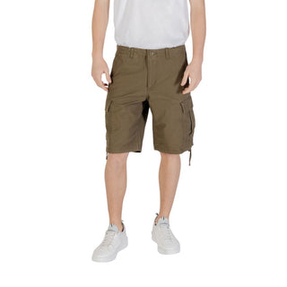 Bermudas de algodón verdes