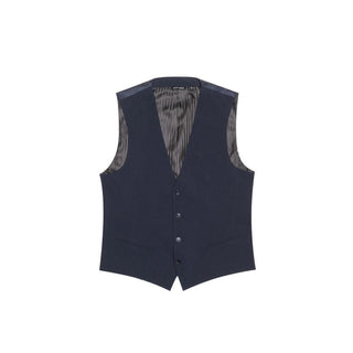 Blauer Polyesteranzug