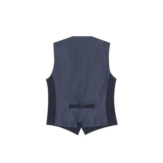 Blauer Polyesteranzug