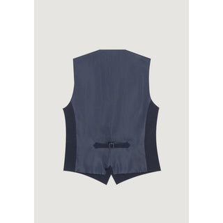 Blauer Polyesteranzug