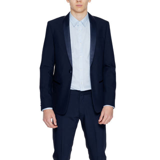 Blauer Polyester-Blazer