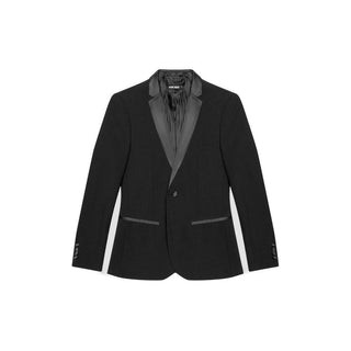Black Polyester Blazer