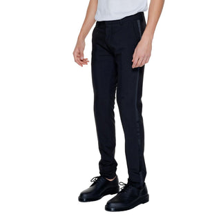 Schwarze Polyester-Anzughose