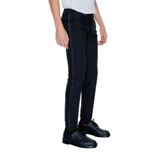 Schwarze Polyester-Anzughose