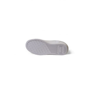 White Polyester Athletic Sneakers
