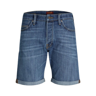 Bermudas de algodón azul