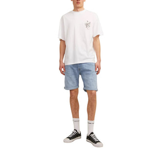 Bermudas de algodón azul claro