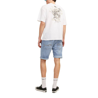 Bermudas de algodón azul claro