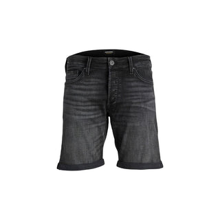 Bermudas de algodón negro