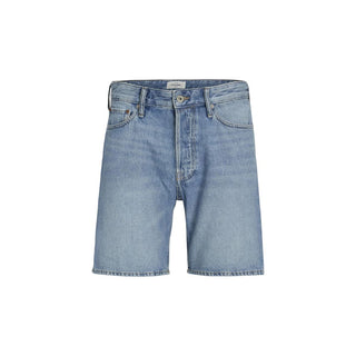 Bermudas de algodón azul