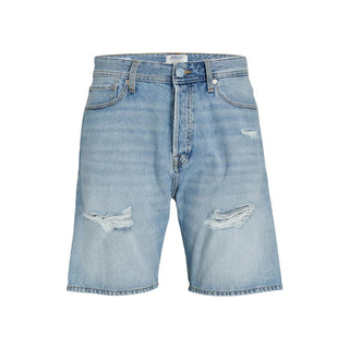 Bermudas de algodón azul claro