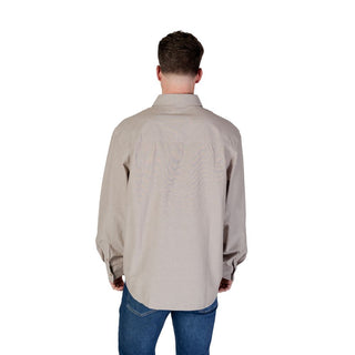 Camisa beige de algodón reciclado
