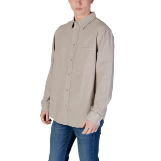 Camisa beige de algodón reciclado