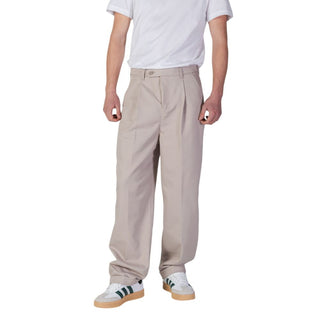 Beige Freizeithose aus recyceltem Polyester