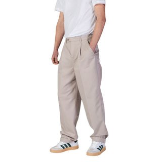 Beige Freizeithose aus recyceltem Polyester