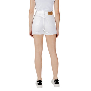 Weiße Baumwollshorts