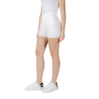Weiße Baumwollshorts