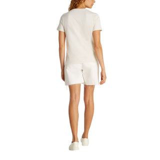 Beiges T-Shirt aus recycelter Baumwolle
