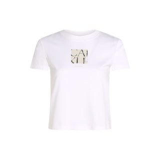 Weißes T-Shirt aus recycelter Baumwolle