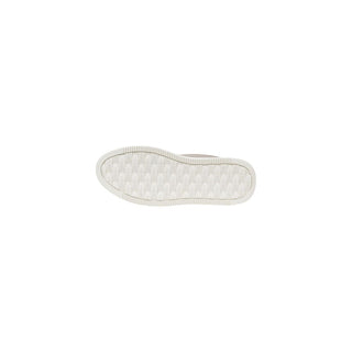 Beige recycelte Baumwoll-Plateau-Sneaker