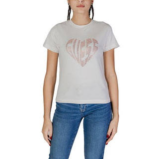 Cremefarbenes Baumwoll-T-Shirt