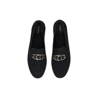 Black Leather Platform Pumps