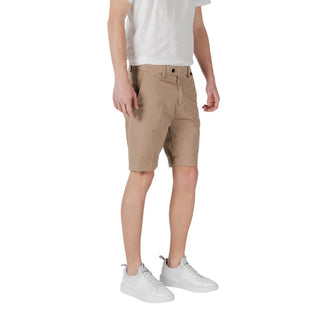 Beige Cotton Bermuda Shorts