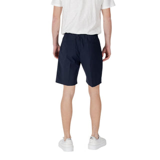 Bermudas de poliéster azules