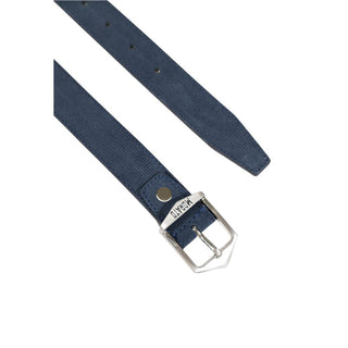 Blauer Ledergürtel