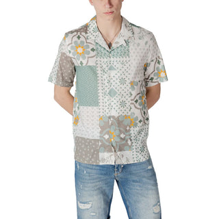 Bicolor Viscose Shortsleeve Shirt