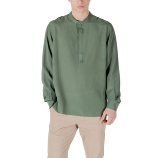 Camisa bicolor de lyocell
