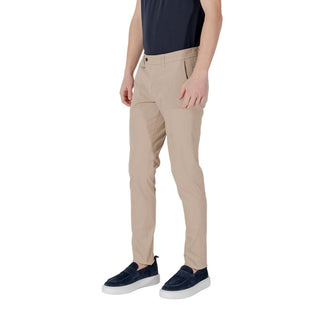 Beige Skinny-Hose aus Baumwolle