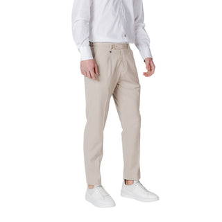 Beige Freizeithose aus Polyester