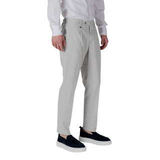 Graue Anzughose aus Polyester