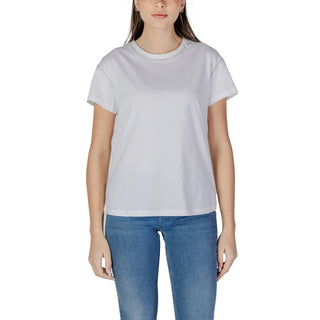 Weißes Baumwoll-T-Shirt