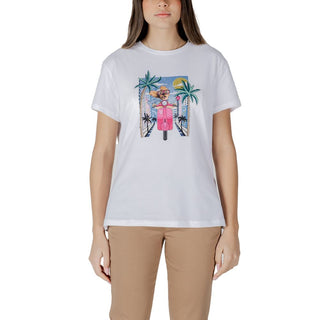 Weißes Baumwoll-T-Shirt